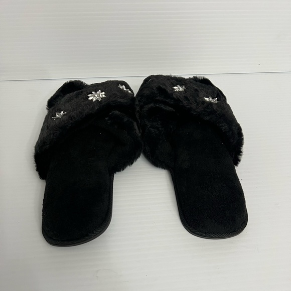 Pampered mom Slippers women’s size 5-6 black - Picture 2 of 6